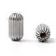 304 Stainless Steel Corrugated Beads STAS-E005-6-2