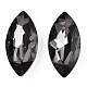 Cabujones de cristal con rhinestone RGLA-T083-13x27mm-03-3