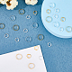 SUPERFINDINGS 60Pcs 4 Style Brass Bead Frames Double Hole Hexagon Bead Frames Round Ring Frame Connectors Hollow Metal Bead Frame for Necklace Bracelet Making KK-FH0005-31-4