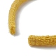 プラスチックヘッドバンド  ウール糸巻き  髪飾りアクセサリー  ゴールド  12mm  内径：111mm OHAR-D008-01C-3