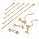 Pandahall 2Pcs Brass Hook and S-Hook Clasps DIY-TA0004-25-2