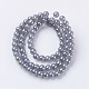 Electroplate Glass Beads Strands EGLA-J011-4mm-F02-2