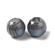 Resin Glitter Large Hole Beads RESI-G066-03-4