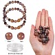 Dyed & Heated Natural Agate Imitation Botswana Agate Round Beads for DIY Bracelet Making Kit DIY-SZ0006-94B-7