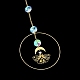 Grandes décorations pendantes en laiton HJEW-M005-03G-04-3
