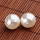 Faceted Round Acrylic Imitation Pearl Beads X-OACR-O002-3478-2