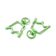 Spray Painted Alloy Swivel Lobster Claw Clasps FIND-A027-05-3