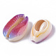 Perles de coquillage cauri naturelles imprimées X-SSHEL-R047-01-A03-3
