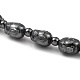 Bracelets de perles d'hématite synthétiques non magnétiques BJEW-E084-05-2