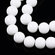 Opaque Solid Color Glass Beads Strands GLAA-T032-P8mm-02-2