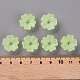 Transparent Frosted Acrylic Bead Caps MACR-S371-04A-728-4