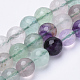 Natural Fluorite Beads Strands G-S281-19-8mm-1