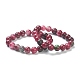 Dyed Natural Jade Beaded Stretch Bracelets BJEW-A117-D-04-1