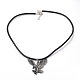 Eagle Leather Pendant Necklaces for Men NJEW-P127-057B-3