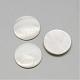 Natural White Shell Mother of Pearl Shell Cabochons SSHEL-R042-08-1