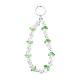 Porte-clés pendentif en perles de verre transparent tulipe KEYC-JKC00493-3