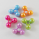 Undurchsichtige Plastik-Tri-Perlen für die Herstellung von Weihnachtsschmuck SACR-R609-M-1