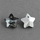 Star Electroplated Glass Pendants EGLA-R084-02-1