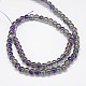 Electroplate Crystal Glass Round Beads Strands EGLA-F037-6mm-A-3