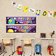 CREATCABIN 2Pcs Classroom Banners Motivational Banner Posters Adhesive Stickers Welcome Back Decorations for Teachers Appreciation for Pre School Elementary Middle School 39 x 10Inch AJEW-WH0340-002-4