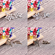 Sunnyclue 1 boîte 80pcs 10 style ange ailes de fée breloques pendentifs accessoires de style tibétain fabrication de bijoux accessoire pour bricolage collier bracelet sans plomb et sans nickel et sans cadmium TIBEP-SC0001-12-4
