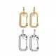 Brass Micro Pave Cubic Zirconia Huggie Hoop Earrings EJEW-Q023-004-NR-1