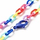 Schöne undurchsichtige Acryl-Anhänger-Halskette für Teenager-Mädchen-Frauen NJEW-JN03752-8