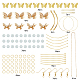 Sunnyclue DIY Schmetterling themenorientierte Ohrring machen Kits DIY-SC0001-97G-2