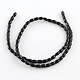 Barrel Natural Black Onyx Gemstone Beads Strands G-R270-63-2