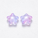 Perles en verre transparentes GLAA-R211-04-A01-2
