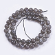 Natürlichen schwarzen Mondstein Perlen Stränge G-J157-12mm-05-4