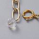 Aluminium Paperclip Chains Necklaces NJEW-JN02695-05-3