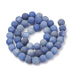 Naturali blu perline avventurina fili G-T106-210-3