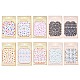 Flower and Butterfly Pattern Self Adhesive Nail Art Stickers AJEW-WH0109-82-M-1