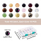 Yilisi 270pcs 18 colores cuentas de piedras preciosas naturales y sintéticas G-YS0001-09-3