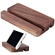 ベネクリート木製携帯電話スタンドホルダー  両面ココナッツブラウンユニバーサル携帯電話スタンドデスクトップスマートフォンスタンドデスク用  8x14x1.95cm AJEW-WH0165-15A-1