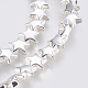 Electroplated Non-magnetic Synthetic Hematite Bead Strand G-E495-07-3