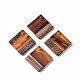 Transparent Resin & Walnut Wood Pendants RESI-T035-31C-1