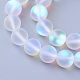 Chapelets de perles en pierre de lune synthétique X-G-R375-8mm-A13-1