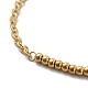 Placage ionique (ip) 304 bracelet à maillons ronds en acier inoxydable avec chaînes à maillons ovales pour femme BJEW-G667-09G-2