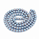 Chapelets de perles en hématite synthétique sans magnétiques G-N0318-16-B-2