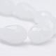 Teardrop Faceted Imitation Jade Glass Beads Strands GLAA-Q052-A05-4