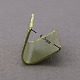 Antique Bronze Color Brass Ribbon Crimp Ends X-KK-B541-AB-2