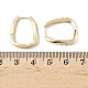 Прямоугольные серьги-кольца из латуни EJEW-D320-24G-5
