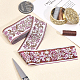 Ethnic style Embroidery Polyester Ribbons OCOR-WH0079-25D-5