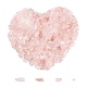 Natürlichen Rosenquarz Chip-Perlen, kein Loch / ungekratzt, 2~8x2~4 mm, 50g, ca. 850 Stk. / Set