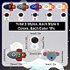 Sunnyclue 10 pièces 10 style fusée et spaceman perles de silicone écologiques de qualité alimentaire SIL-SC0001-38-2