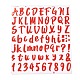 Numéro et alphabet et signe autocollant autocollant étanche en pvc DIY-I073-04E-1