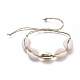 Ensembles de bracelets de perles tressées avec cordon de coton ciré ajustable BJEW-JB05121-4