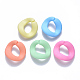 Opaque Spray Painted Acrylic Linking Rings OACR-S036-004B-I-1